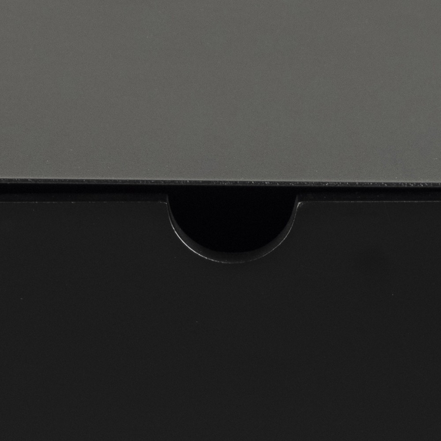 Нощно шкафче BEKIM за стенен монтаж, черно