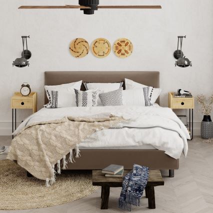 Нощно шкафче CACTUS 60x29,5 cм бежово/черно