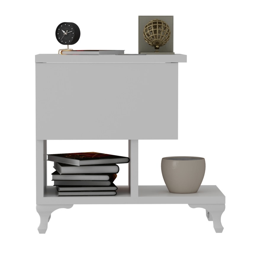 Нощно шкафче CAST 46,8x46,8 cм бяло