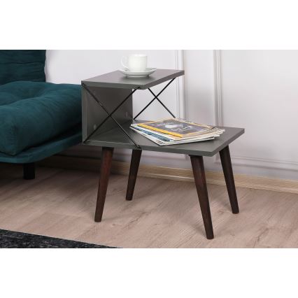 Нощно шкафче CROSS 55x50 cм антрацит