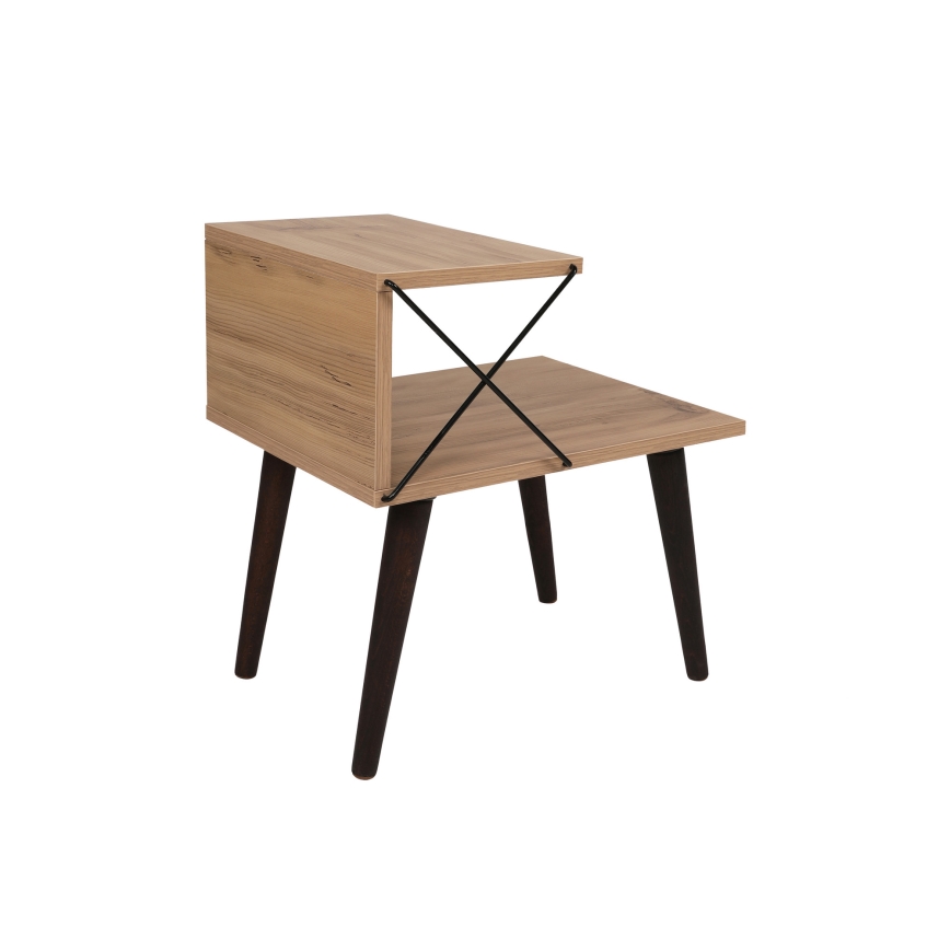 Нощно шкафче CROSS 55x50 cм кафяво