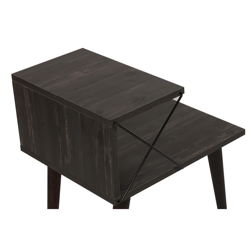 Нощно шкафче CROSS 55x50 cм кафяво