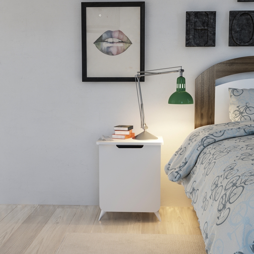 Нощно шкафче ESLA 60x49 cм бяло