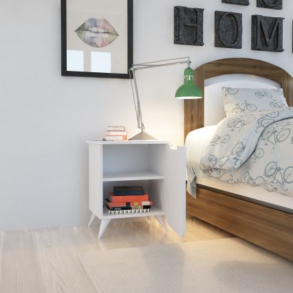 Нощно шкафче ESLA 60x49 cм бяло