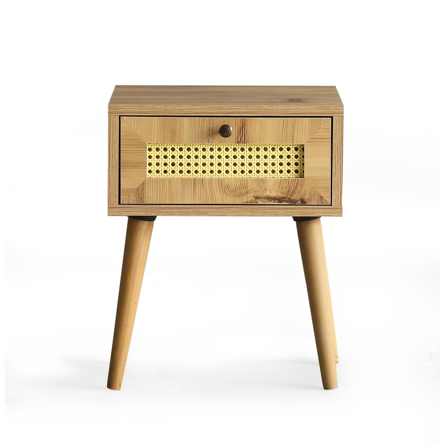 Нощно шкафче EUROMOS 50x40 cм кафяво