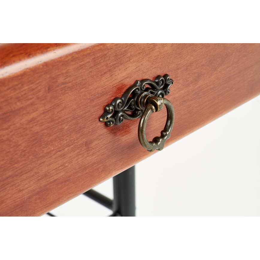 Нощно шкафче FIONA 55x48 cm кафяв/черен