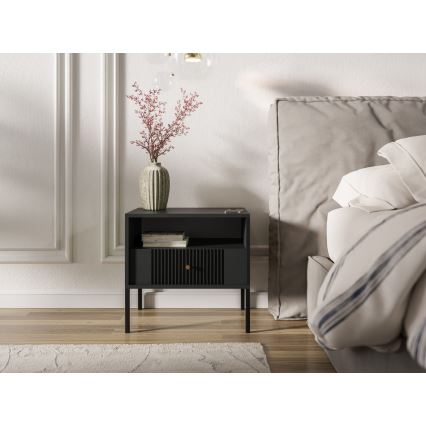 Нощно шкафче LUE, черно