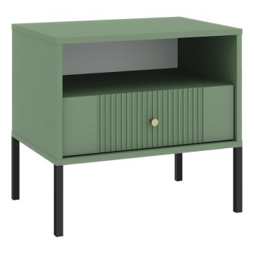 Нощно шкафче LUE зелено/черно