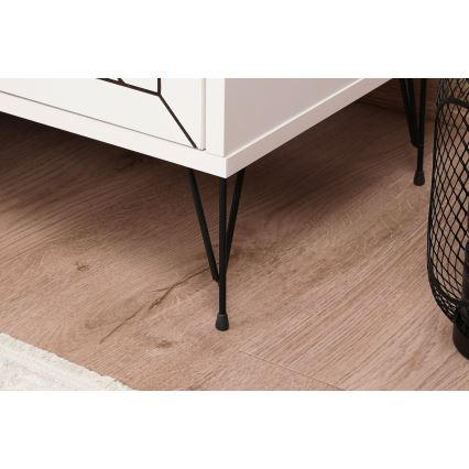 Нощно шкафче LUNA 50x55 cм бяло