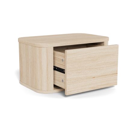 Нощно шкафче MADERA 46x30 cm в цвят бял дъб