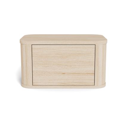 Нощно шкафче MADERA 46x30 cm в цвят бял дъб