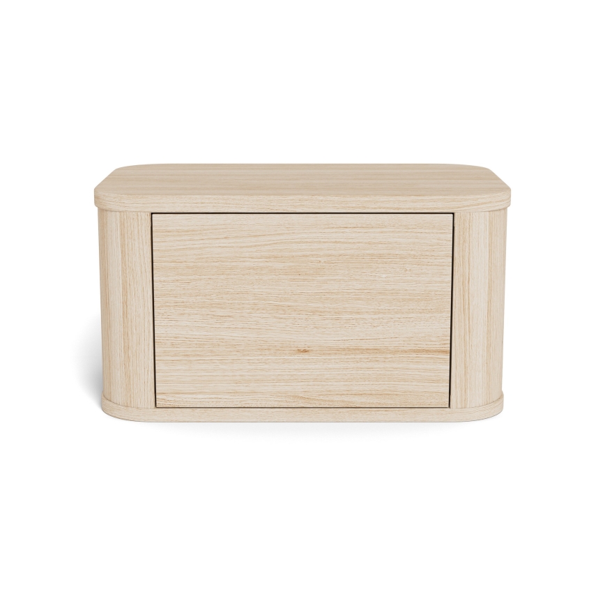 Нощно шкафче MADERA 46x30 cm в цвят бял дъб