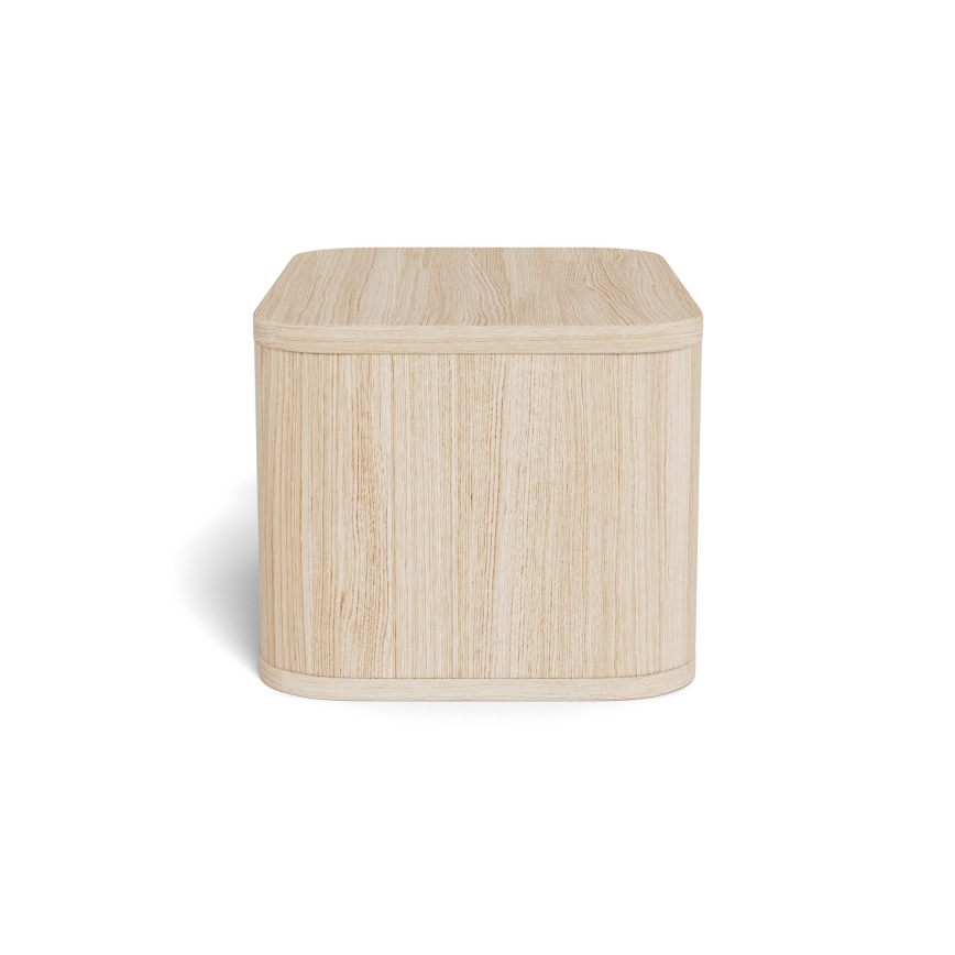 Нощно шкафче MADERA 46x30 cm в цвят бял дъб
