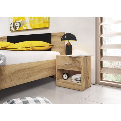 Нощно шкафче NED, дъб Вотан