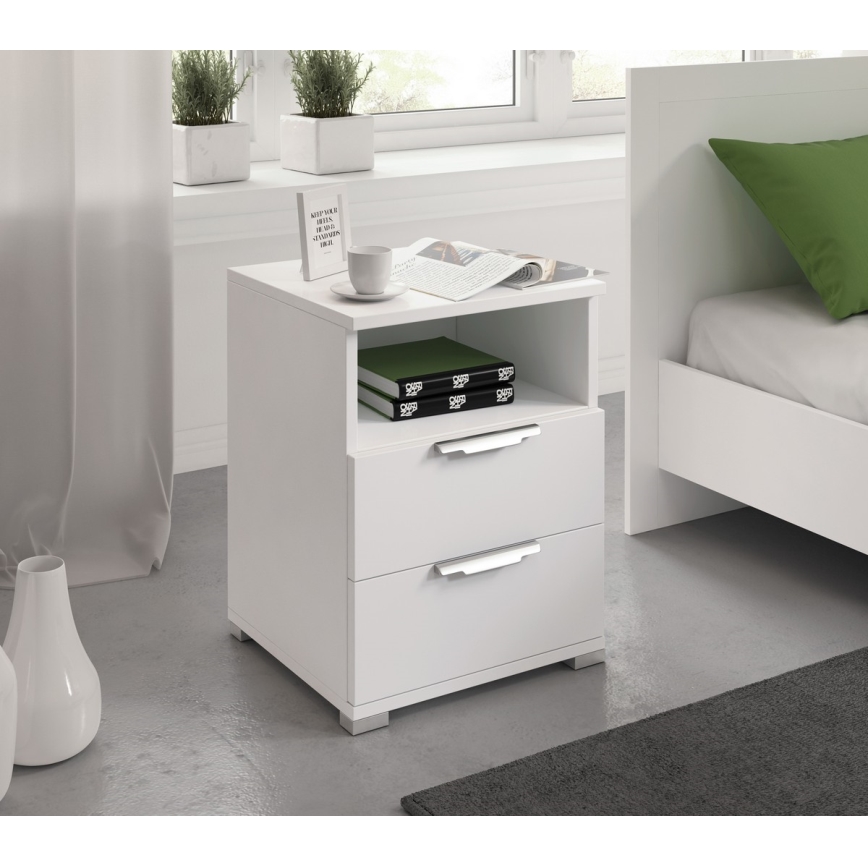 Нощно шкафче NED в бяло