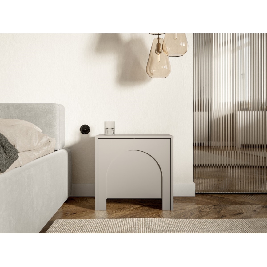 Нощно шкафче NIO кашмир/бежово