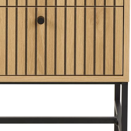 Нощно шкафче с чекмеджета OLIVIA, дъб