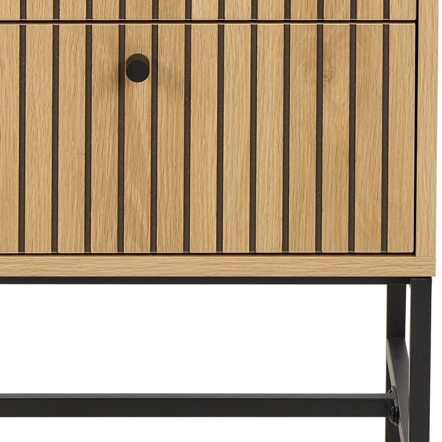 Нощно шкафче с чекмеджета OLIVIA, дъб