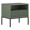 Нощно шкафче SUE зелено/черно