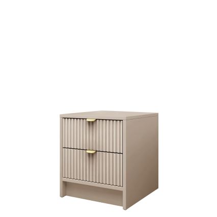 Нощно шкафче TIRENO 35x40 см бежово