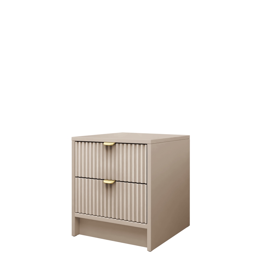 Нощно шкафче TIRENO 35x40 см бежово