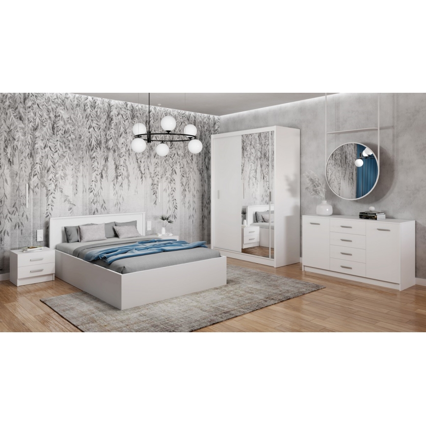 Нощно шкафче TOD бяло