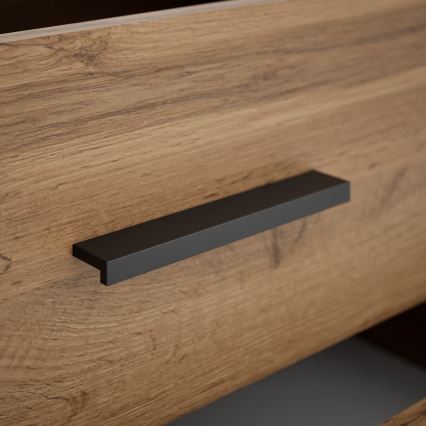 Нощно шкафче TOD дъб крафт/черно