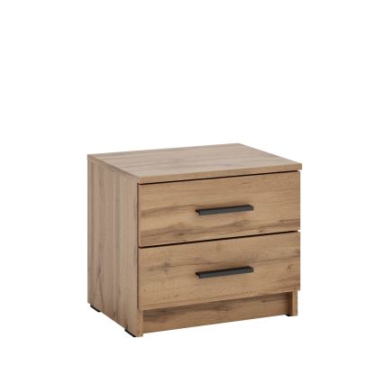 Нощно шкафче TOD в цвят дъб Wotan
