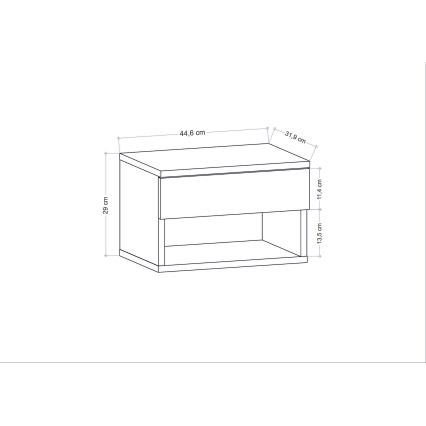 Нощно шкафче VETRA бяло