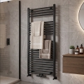 Novaservis - Радиатор за кърпи за баня 644W/230V 120x60 cm, черен, прав