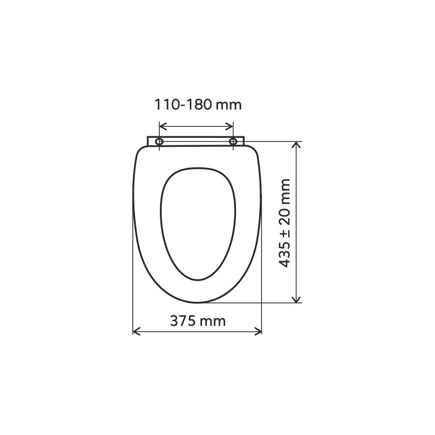 Novaservis - Седалка за тоалетна MDF/декор бук