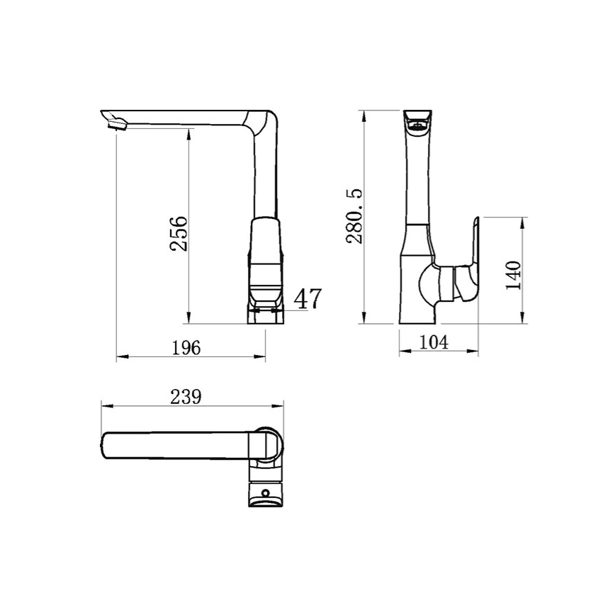 Novaservis - Смесител за мивка NOBLESS TINA с лъскав хром
