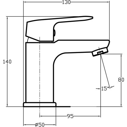 Novaservis - Смесител за мивка TITANIA COSMOS, гланцов хром