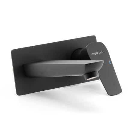 Novaservis - Смесител за мивка за скрит монтаж METALIA ECO матов черен