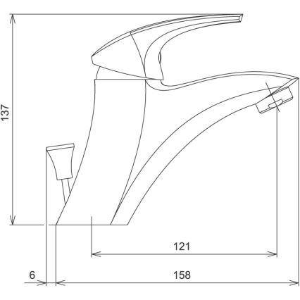 Novaservis - Смесител за умивалник METALIA бял
