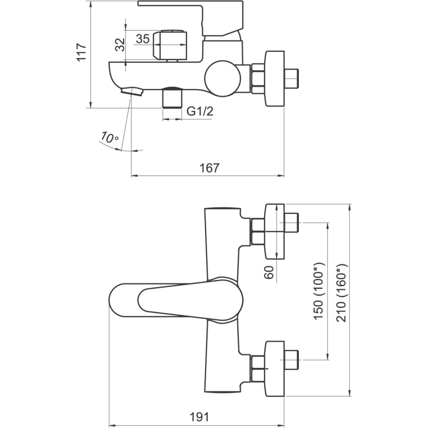 Novaservis - Комплект за вана със смесител TITANIA FRESH ECO лъскав хром