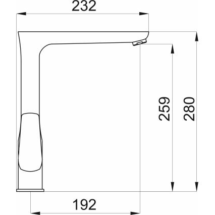 Novaservis - Кран за мивка METALIA матов черен