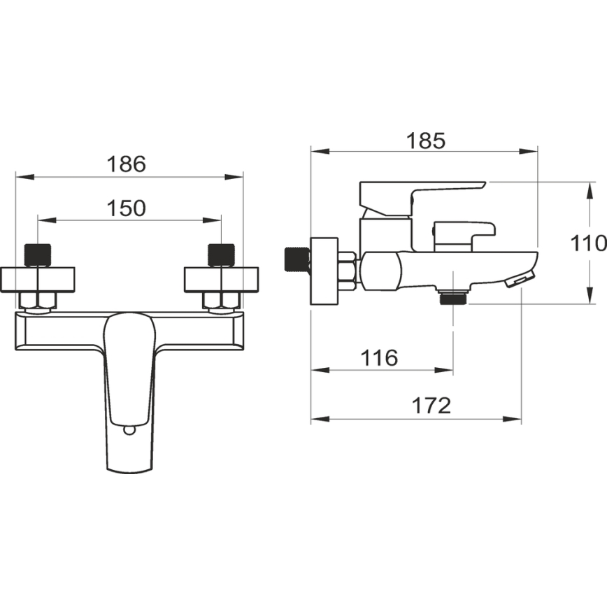 Novaservis - Кранче за баня METALIA лъскав хром