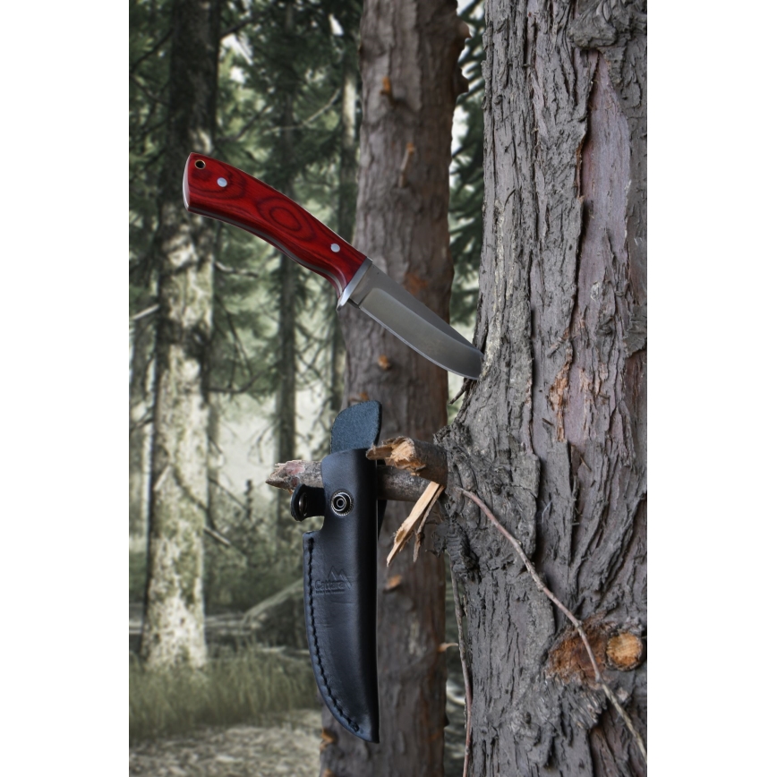 Нож с кожена кания 21 см