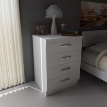 Нощно шкафче DIVA 74x55 cм бяло
