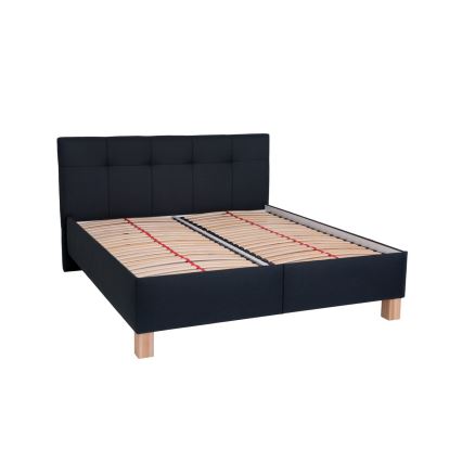 Обита легло с място за съхранение без матрак MARIA 160x200 см антрацит