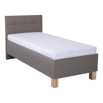 Обитена легло с място за съхранение без матрак MARIA ONE 90x200 см taupe