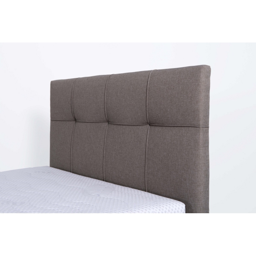 Обитена легло с място за съхранение без матрак MARIA ONE 90x200 см taupe