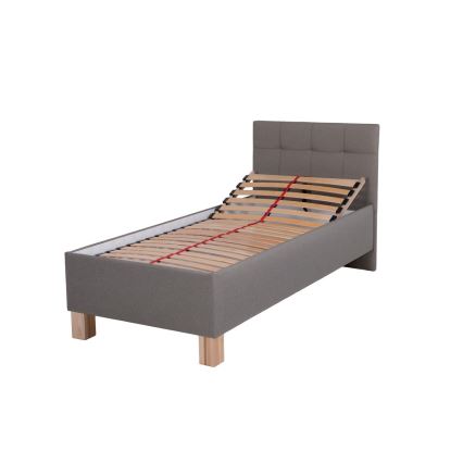 Обитена легло с място за съхранение без матрак MARIA ONE 90x200 см taupe