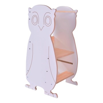 Образователна кула OWL бял/клен