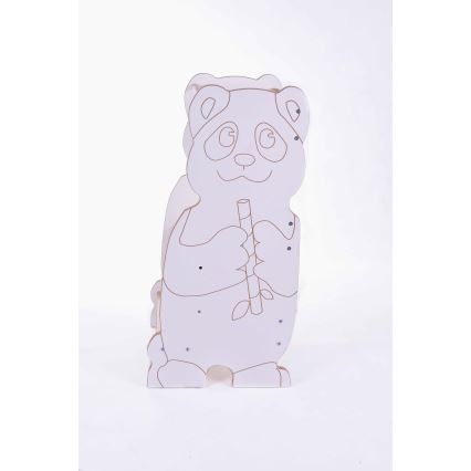 Образователна кула PANDA бял/клен