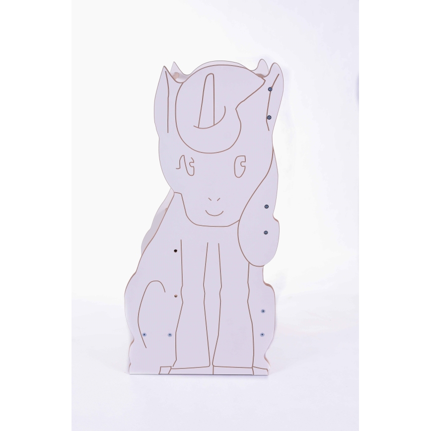Образователна кула UNICORN бял/клен