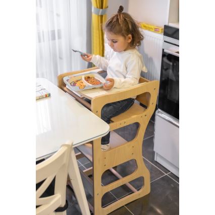 Обучителна кула TWINN 83x45 см кафява