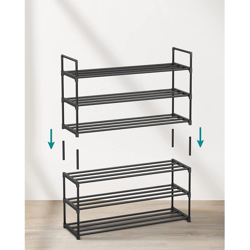 Обувен шкаф ALVORO черен