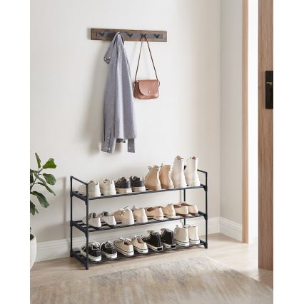 Обувен шкаф ALVORO черен